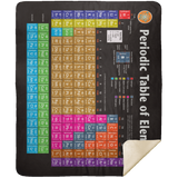 Periodic Table Blanket Soft Fleece Sherpa Throw Blanket, Periodic Table Quilt - MSHM Premium Mink Sherpa Blanket 50x60