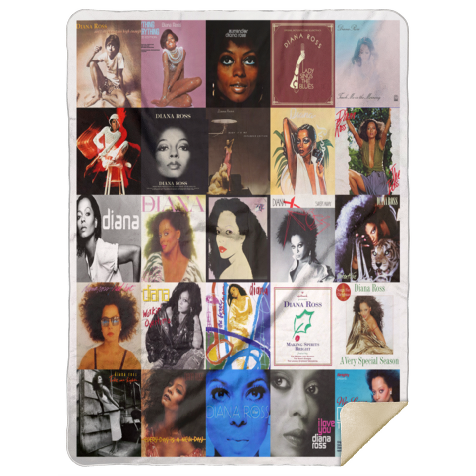 Diana Ross Blanket, Diana Ross Fleece, Sherpa Blanket For Fans MSHL Premium Mink Sherpa Blanket 60x80