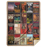 Stephen King Blanket, Stephen King Books Fleece, Sherpa Blanket - MSHL Premium Mink Sherpa Blanket 60x80