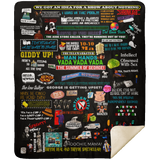 Seinfeld 30th Anniversary Blanket Fleece Sherpa Throw Quilt Blanket for Bedroom - MSHM Premium Mink Sherpa Blanket 50x60