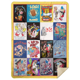 The Ren & Stimpy Show Blanket The Ren & Stimpy Show Quilt Fleece Sherpa Throw - MSHL Premium Mink Sherpa Blanket 60x80
