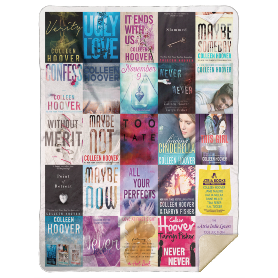 Colleen Hoover Blanket, Colleen Hoover For Fans Fleece, Sherpa Blanket MSHL Premium Mink Sherpa Blanket 60x80