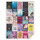 Colleen Hoover Blanket, Colleen Hoover For Fans Fleece, Sherpa Blanket MSHL Premium Mink Sherpa Blanket 60x80