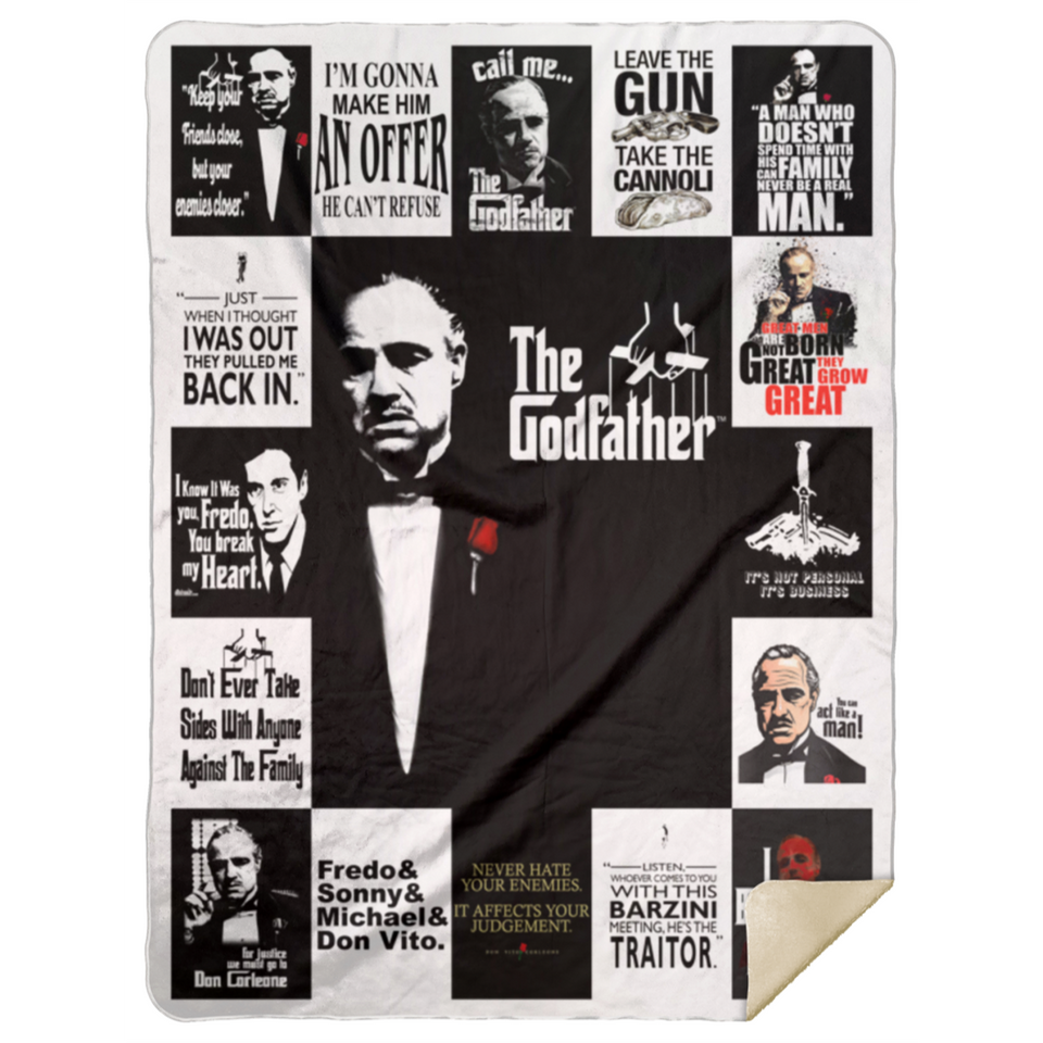 The Godfather Quilt The Godfather Movies Blanket Fleece Sherpa Throw Blanket MSHL Premium Mink Sherpa Blanket 60x80