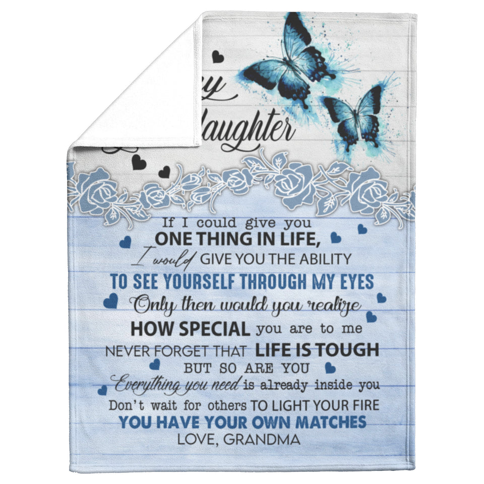 A Flower Butterfly Gift Of Grandma For Granddaughter copy
