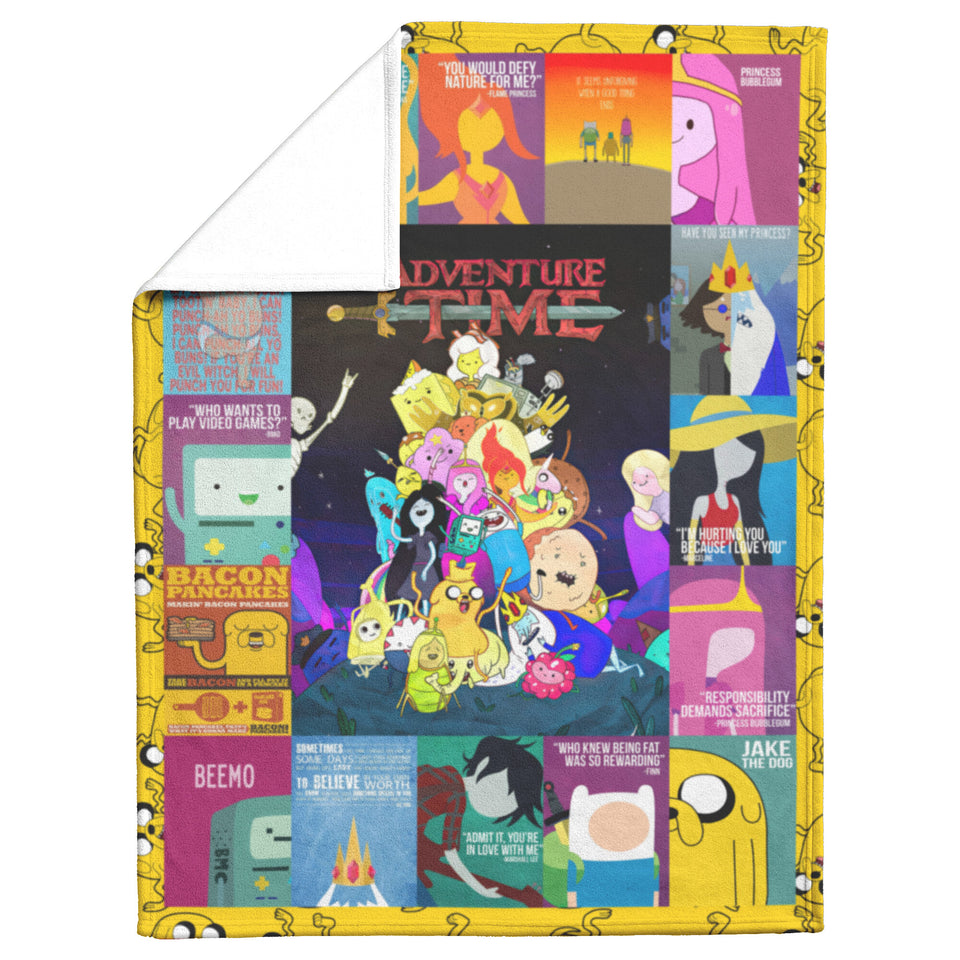 Adventure Time blanket lamf laij