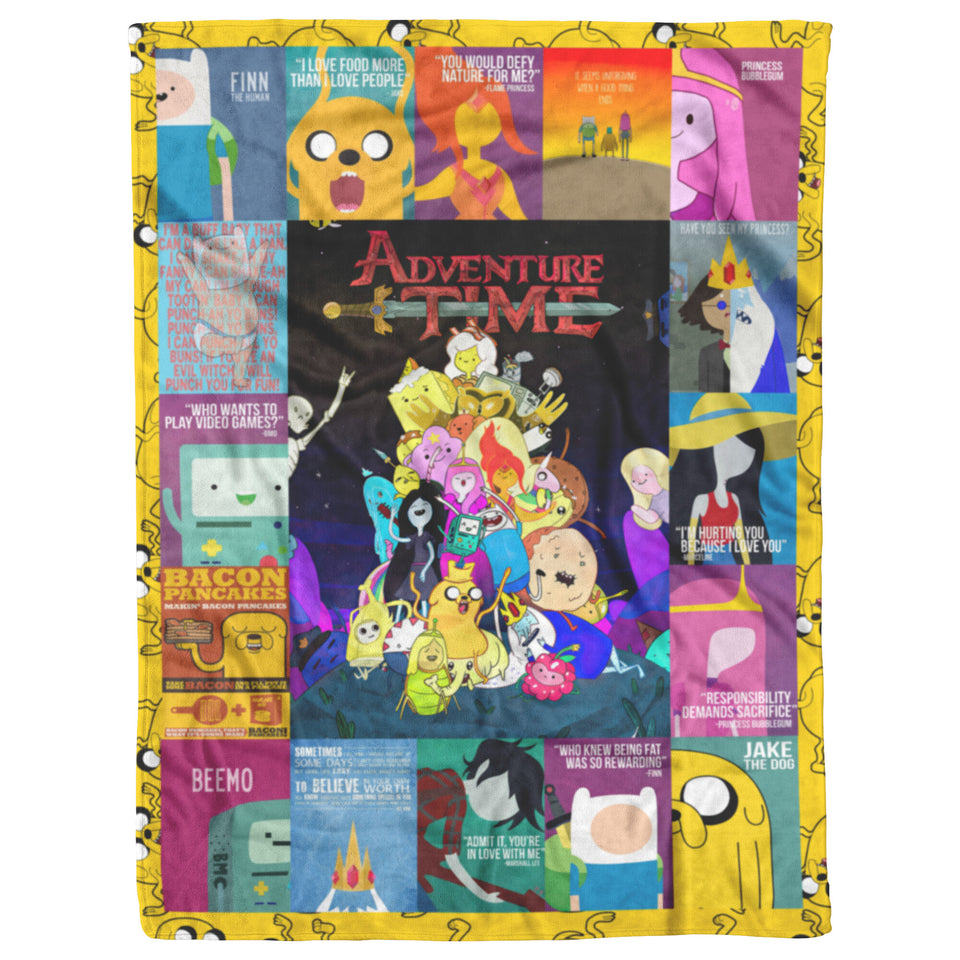 Adventure Time blanket lamf laij