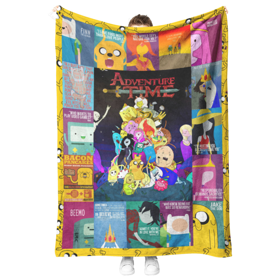 Adventure Time blanket lamf laij