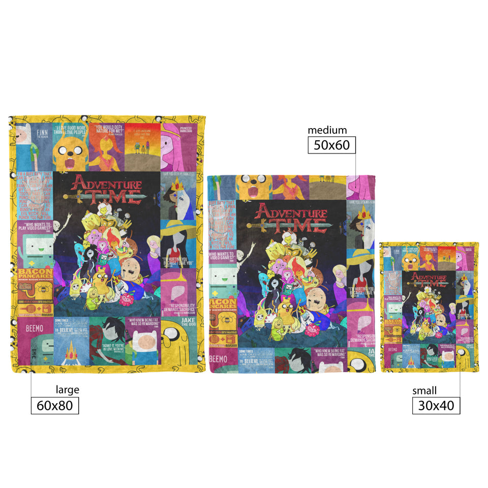 Adventure Time blanket lamf laij