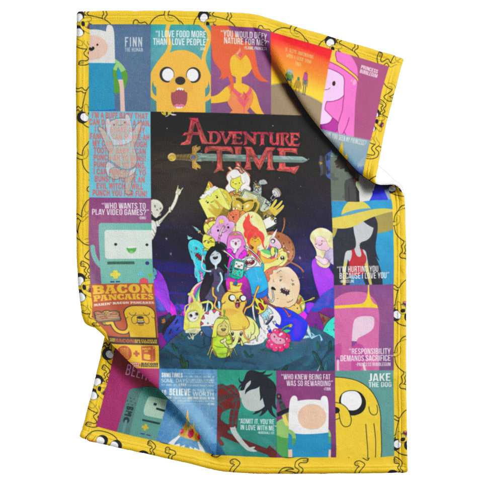 Adventure Time blanket lamf laij