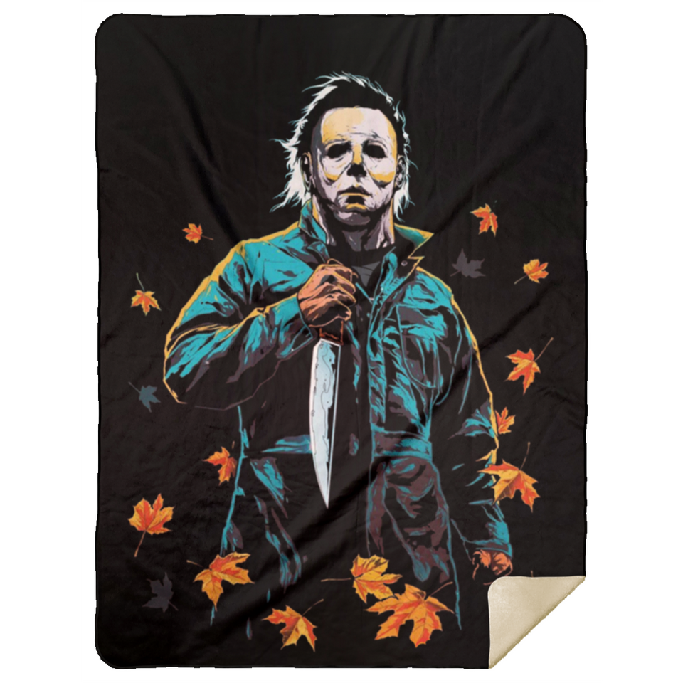 Halloween Michael Myers Ultra-Soft Warm Micro Fleece Throw Blanket Sherpa D17 - MSHL Premium Mink Sherpa Blanket 60x80