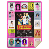 Bob's Burger Fleece Sherpa Blanket Quilt Supper Soft Lightweight Blanket for Bedroom Living Room Sofa - MSHL Premium Mink Sherpa Blanket 60x80