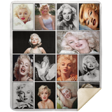 Marilyn Monroe Blanket, Marilyn Monroe For Fans Fleece, Sherpa Blanket - MSHM Premium Mink Sherpa Blanket 50x60