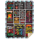 Teacher Blanket for Birthday Back to School Teachers' Day Fleece, Sherpa Blanket MSHL Premium Mink Sherpa Blanket 60x80