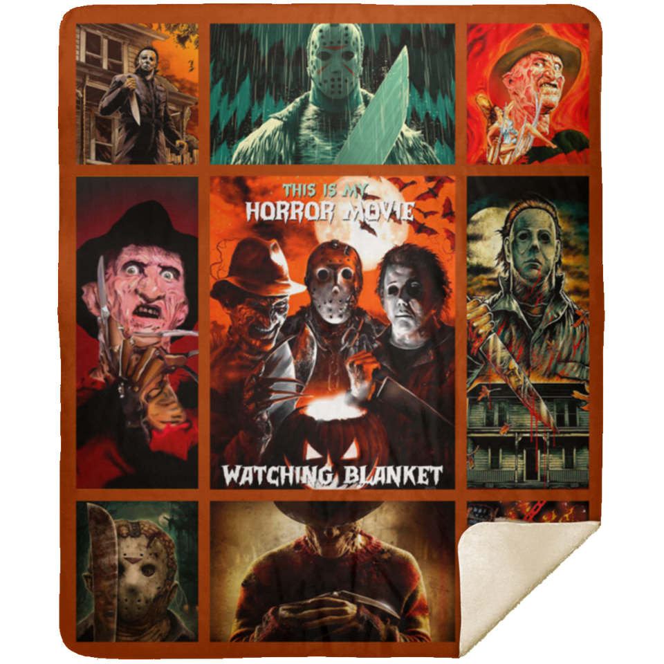 Michael Myers Blanket Horror Movies Blanket Fleece Sherpa Throw Quilt Halloween - MSHM Premium Mink Sherpa Blanket 50x60