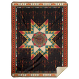 Native American Pattern Washable Blanket, Native American Fleece, Sherpa Blanket - MSHL Premium Mink Sherpa Blanket 60x80