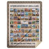 OUTDOOR ADVENTURES OF CHRIS & CLAIRE - MSHL Premium Mink Sherpa Blanket 60x80