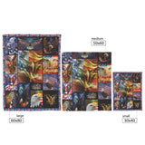 Bald Eagle American Flag Wind 3D Fleece