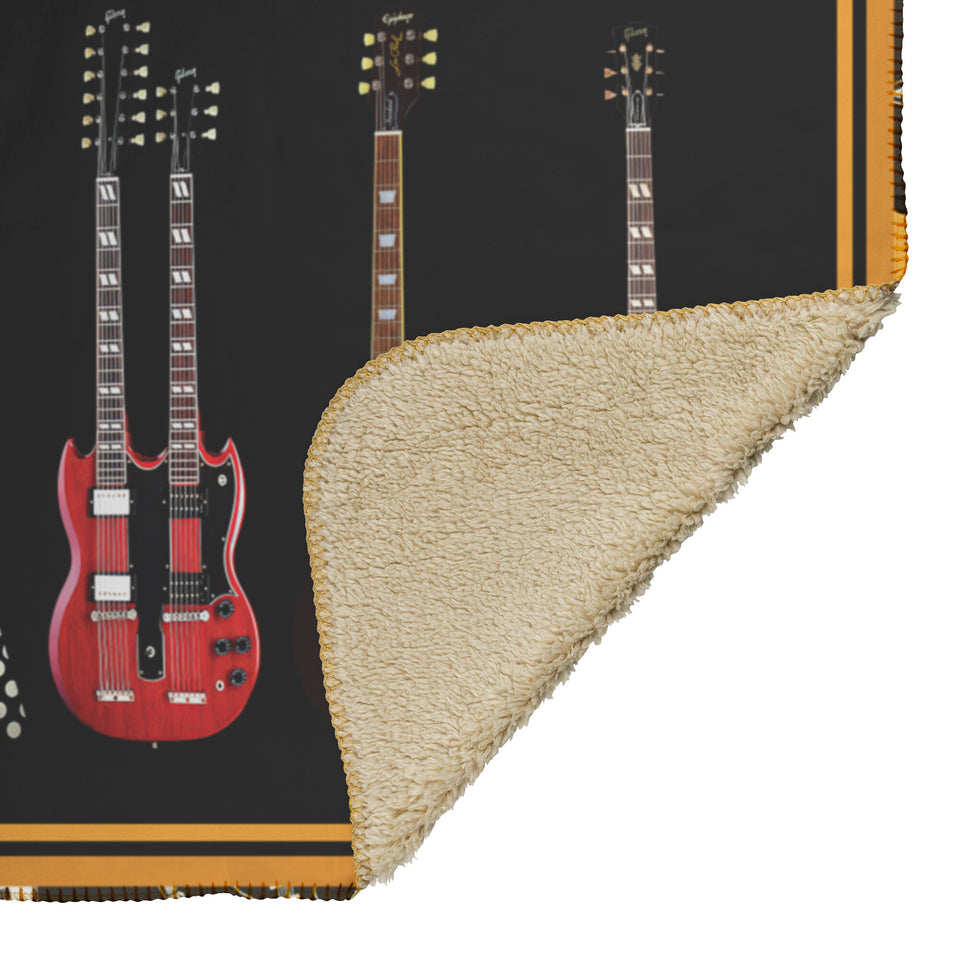 Beatles Guitar Blanket  Quilt