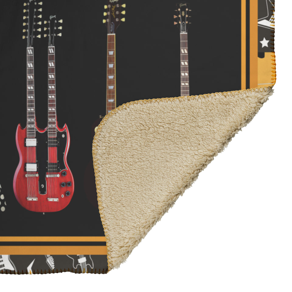 Beatles Guitar Blanket  Quilt lam lai