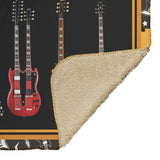 Beatles Guitar Blanket  Quilt lam lai