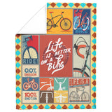 Bicycle Blanket, Life is better on a bike Fleece copy
