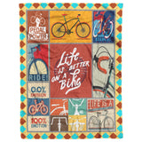 Bicycle Blanket, Life is better on a bike Fleece copy