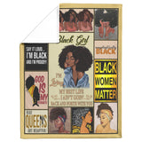 Black Girl Blanket - African American Woman Painting Fleece copy