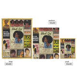 Black Girl Blanket - African American Woman Painting Fleece copy