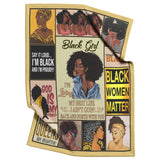 Black Girl Blanket - African American Woman Painting Fleece copy