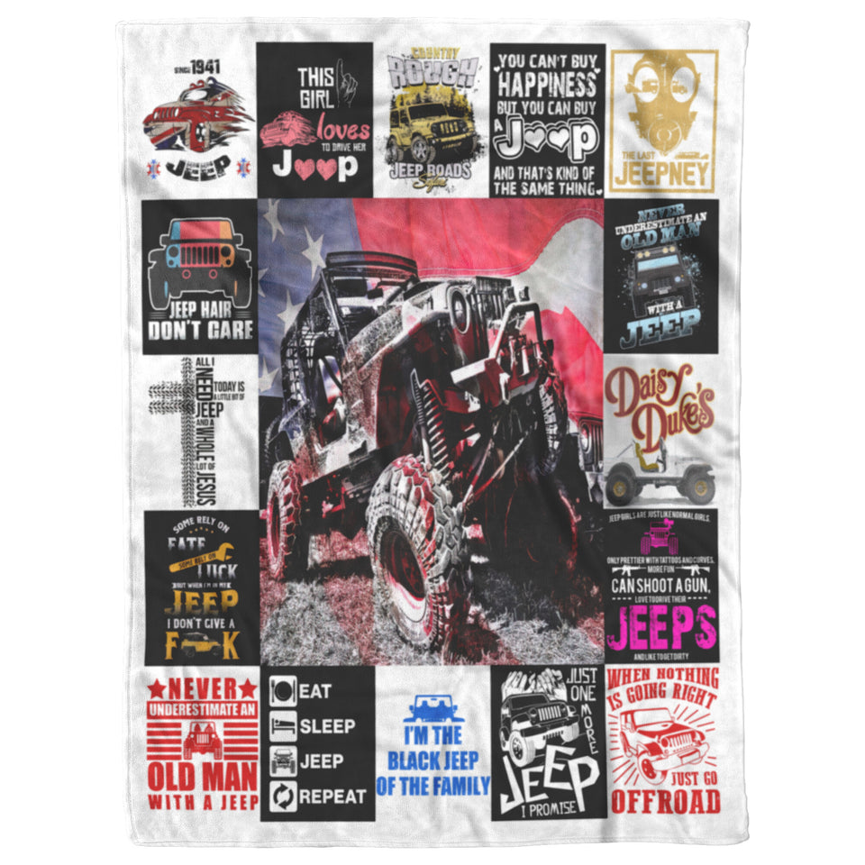 Black Jeep Blanket