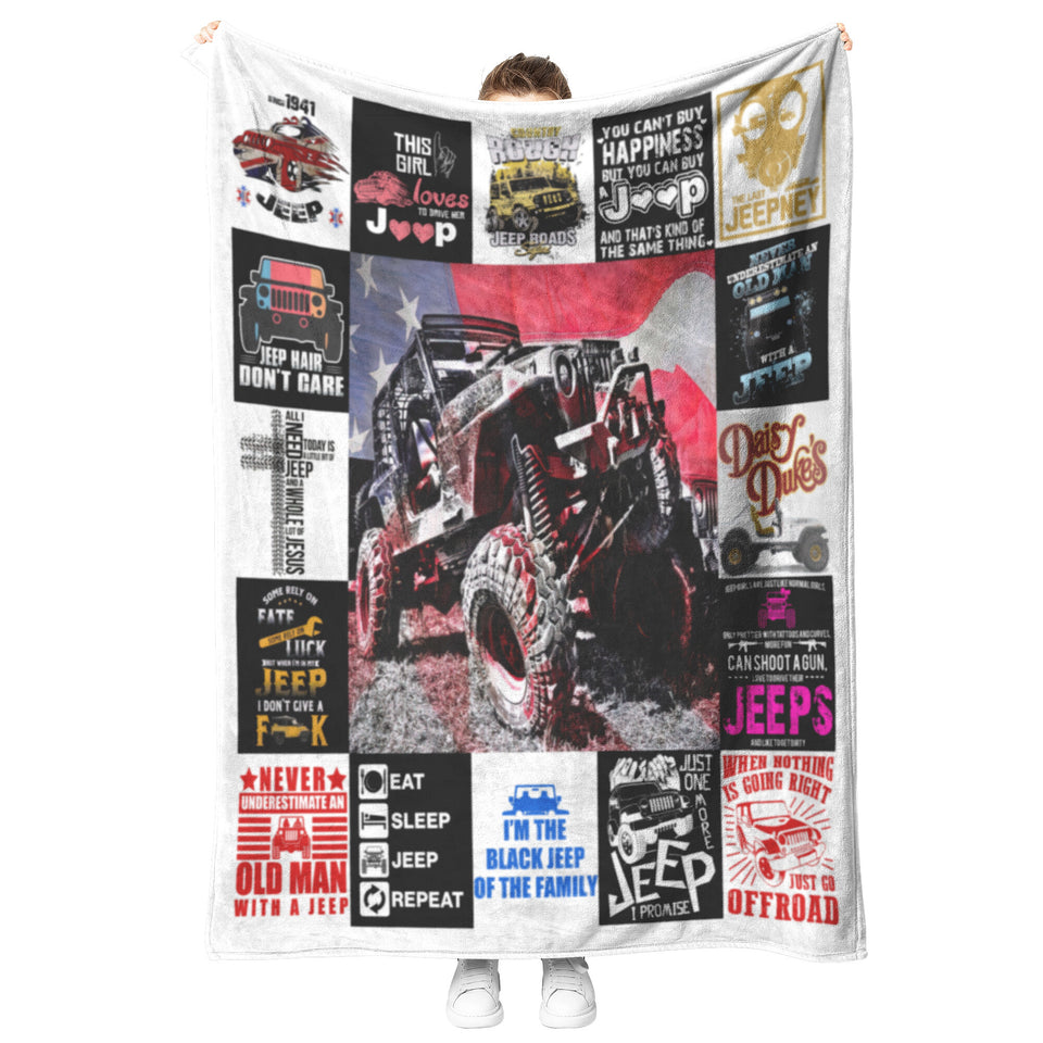 Black Jeep Blanket