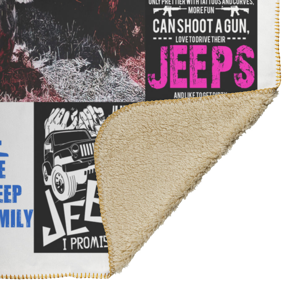 Black Jeep Blanket