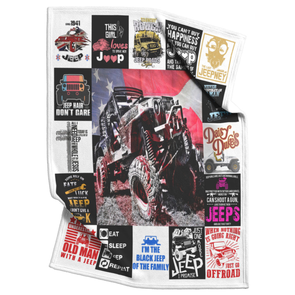 Black Jeep Blanket