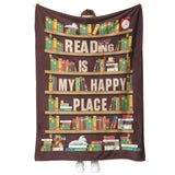 Book Lovers Gifts Blanket - Librarian Gifts Throw Blanket