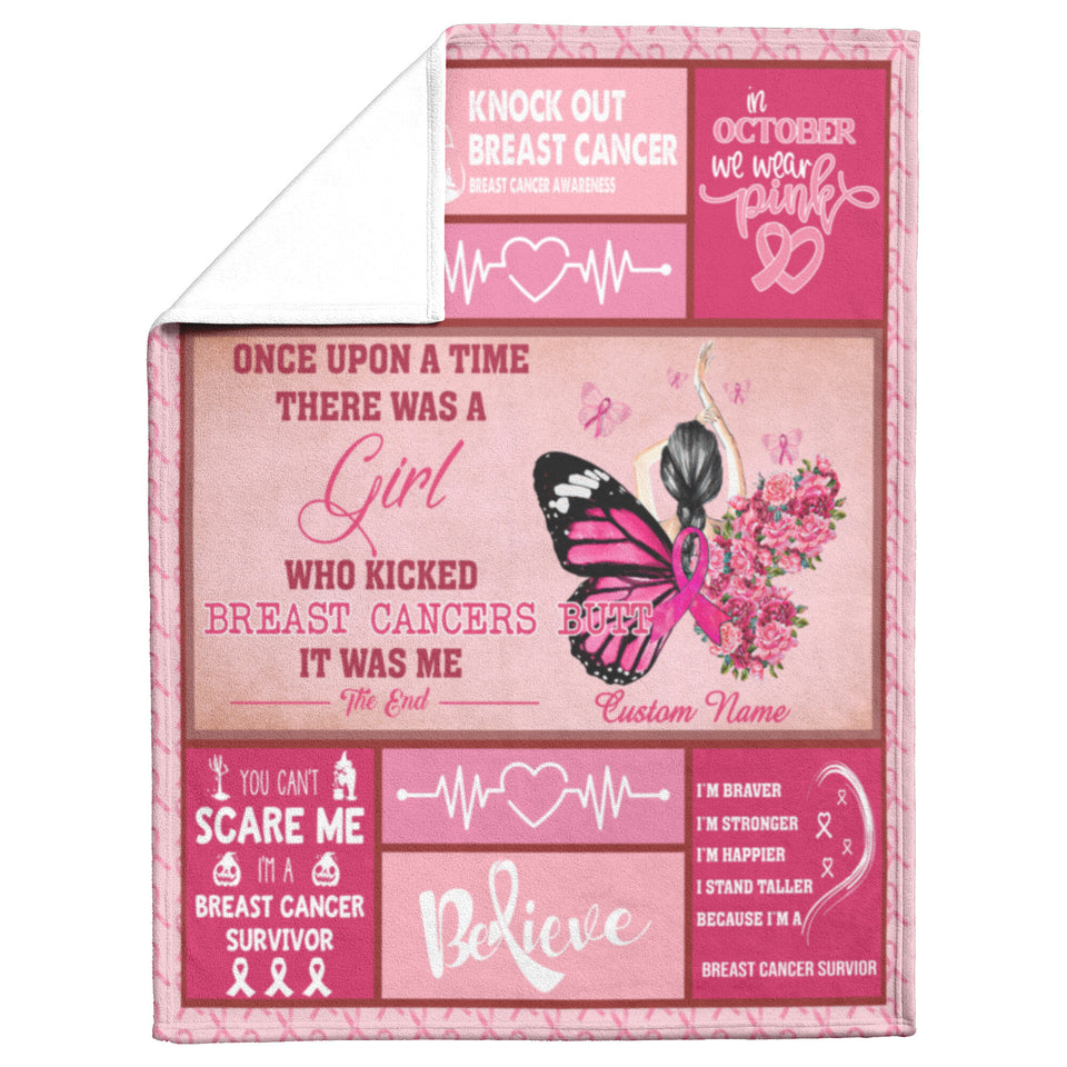 Breast Cancer Awareness Blanket, Breast Cancer Survivor Gifts copy