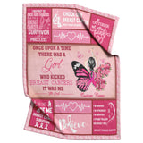 Breast Cancer Awareness Blanket, Breast Cancer Survivor Gifts copy