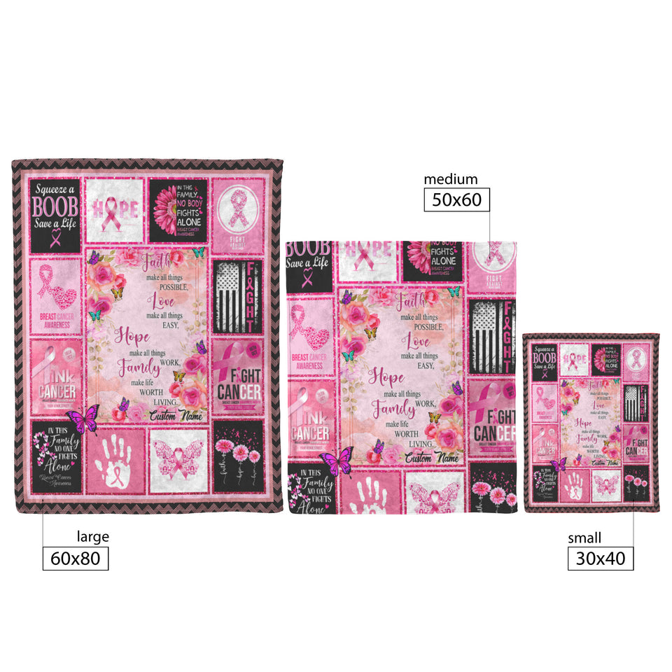Breast Cancer Awareness Blanket