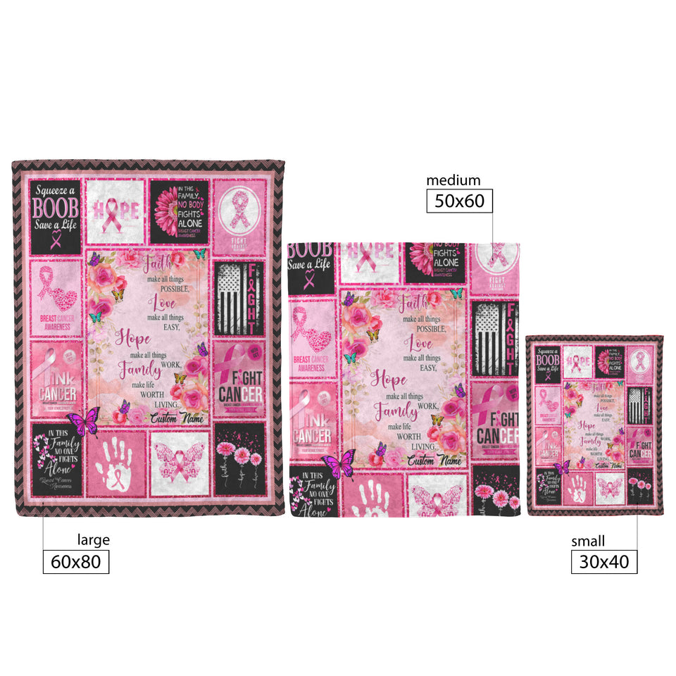Breast Cancer Awareness Blanket