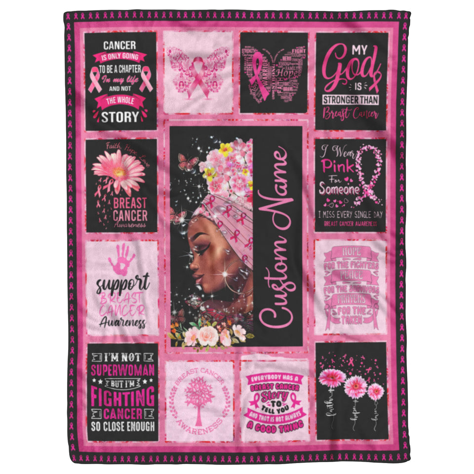 Breast Cancer Awareness Hopes Throw Blanket1