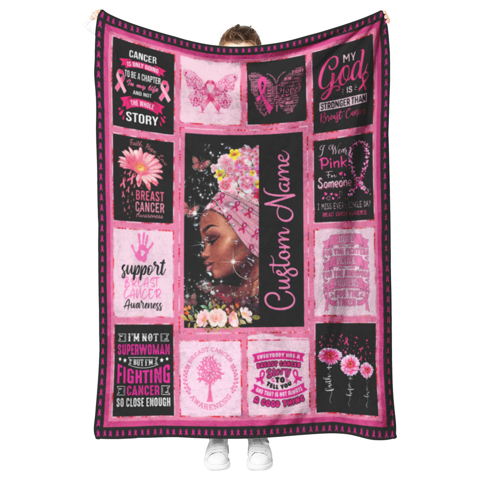 Breast Cancer Awareness Hopes Throw Blanket1