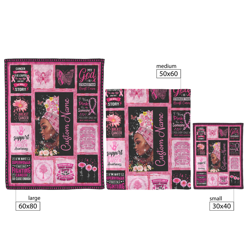 Breast Cancer Awareness Hopes Throw Blanket1