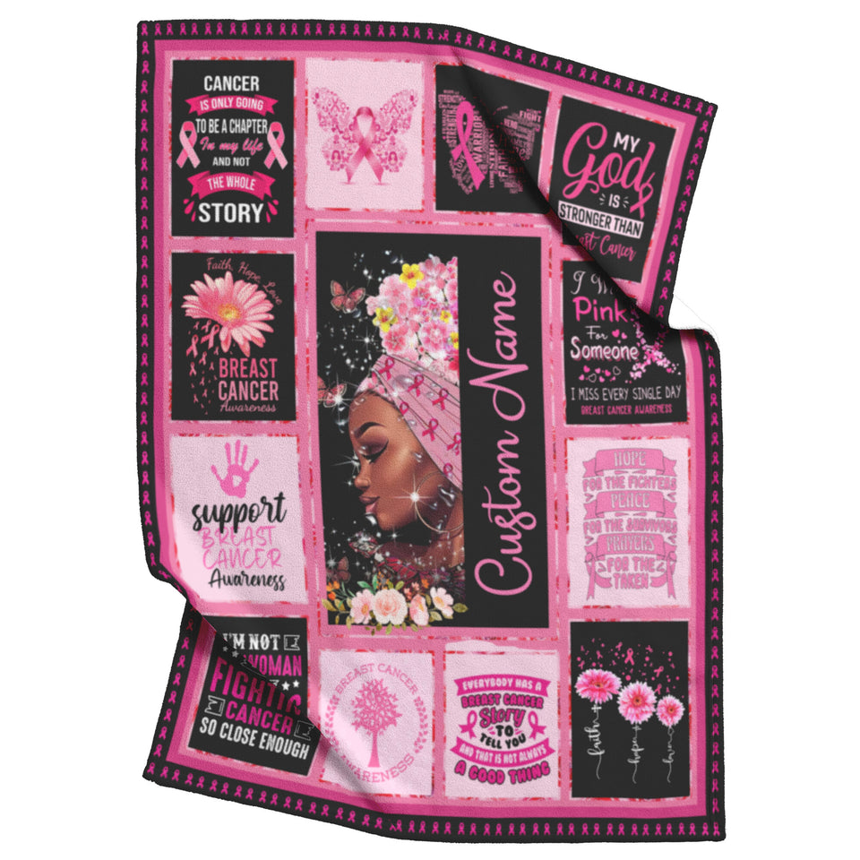 Breast Cancer Awareness Hopes Throw Blanket1