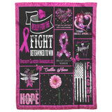 Breast Cancer Awareness Pink Ribbon Patchwork
