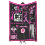 Breast Cancer Awareness Pink Ribbon Patchwork