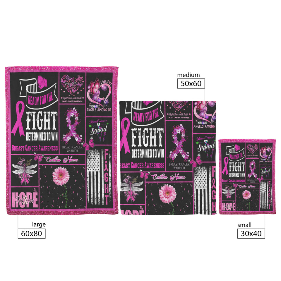 Breast Cancer Awareness Pink Ribbon Patchwork