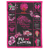 Breast Cancer Blanket, You are Braver Throw Blankets