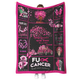 Breast Cancer Blanket, You are Braver Throw Blankets