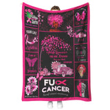 Breast Cancer Blanket, You are Braver Throw Blankets copy