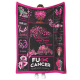 Breast Cancer Blanket, You are Braver Throw Blankets